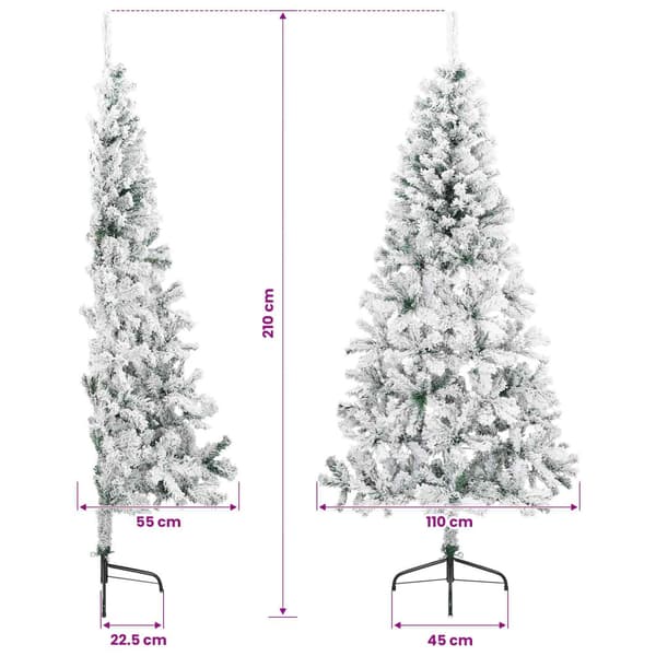 Plast Hingad Julgran 210 cm 300 LED-lampor Varmvit