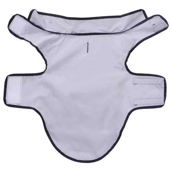 Regnrock för hundar med reflekterande remsor polyester marinblå