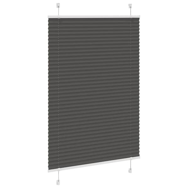 Plisserad persienn svart 100x150 cm tyg bredd 99,4 cm polyester