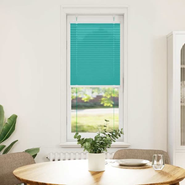 Plisserad persienn bensingrön 50x100cm tyg bredd 49,4cm