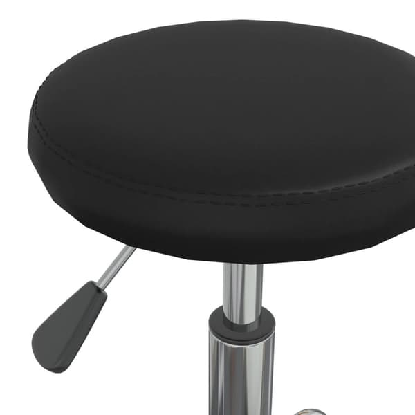 Massagepall konstläder svart