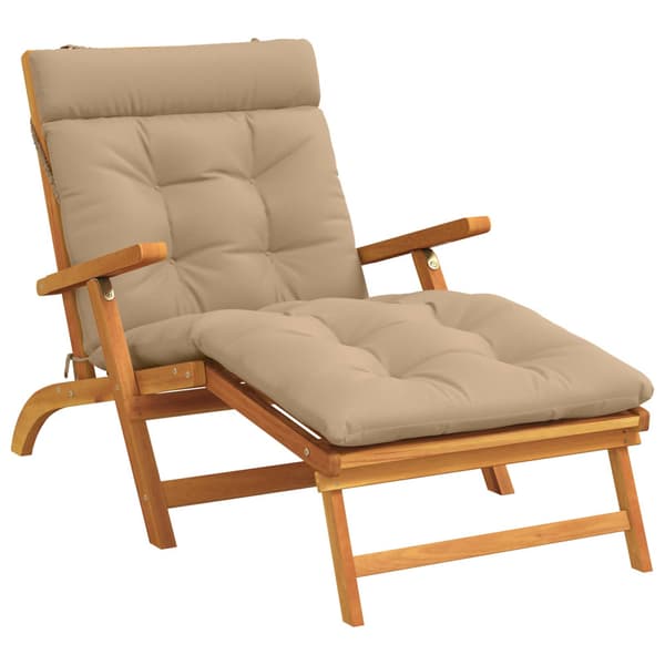 Solstol Kudde VIANEN 100% Polyester Sand 200 x 90 x 8 cm