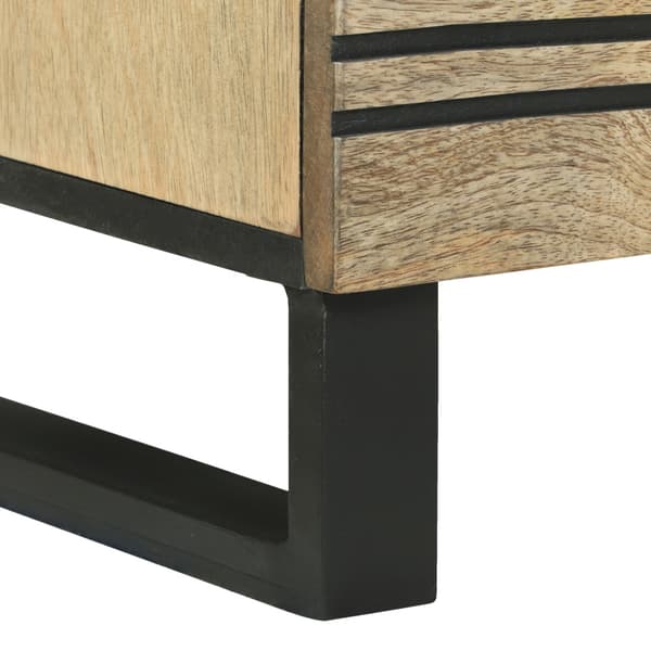 Sideboard Brun 80 x 33 x 75 cm massivt mangoträ