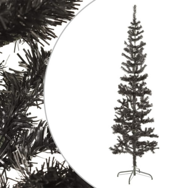 Julgran smal svart 180 cm