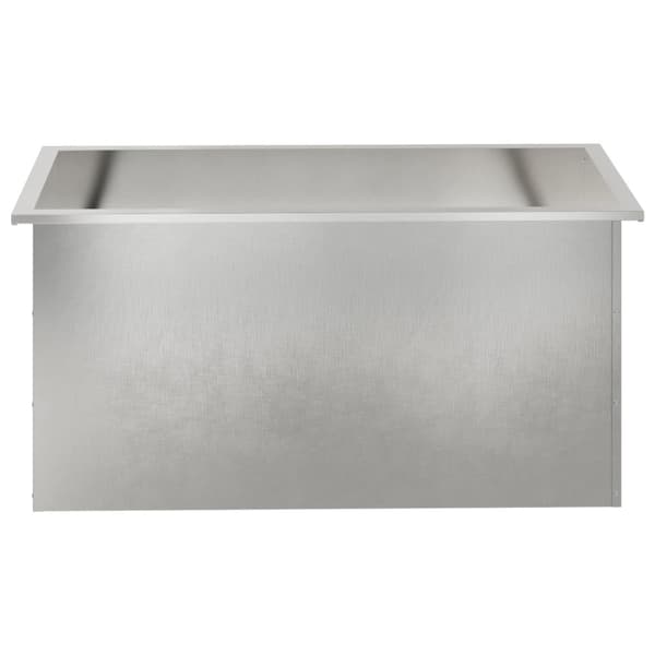 Odlingslåda med LED Silver 50 x 100 x 48 cm Rostfritt stål
