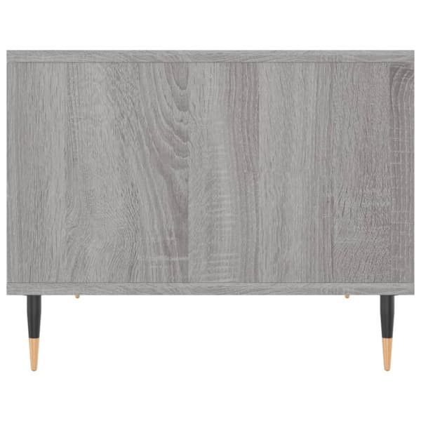 Soffbord grå sonoma 60x50x40 cm konstruerat trä