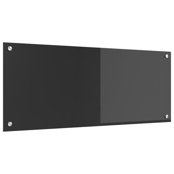 Köksskydd Mörkgrå 100 x 40 cm härdat glas