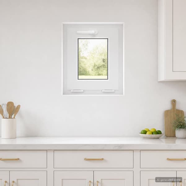 Tilt källarfönster RISOR 40 x 45 cm PVC och klart glas