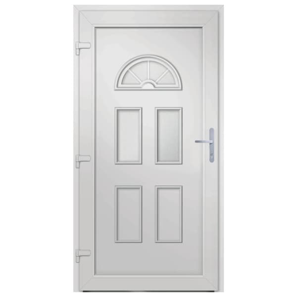 Ytterdörr vit 98x208 cm PVC