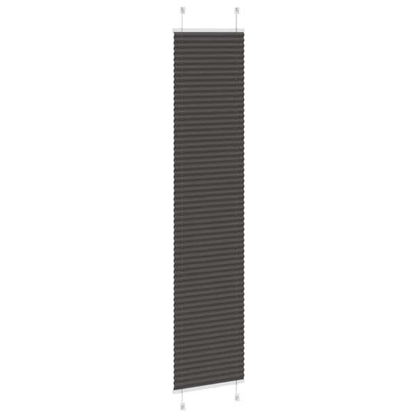 Plisserad persienn svart 40x200cm tyg bredd 39,4cm polyester