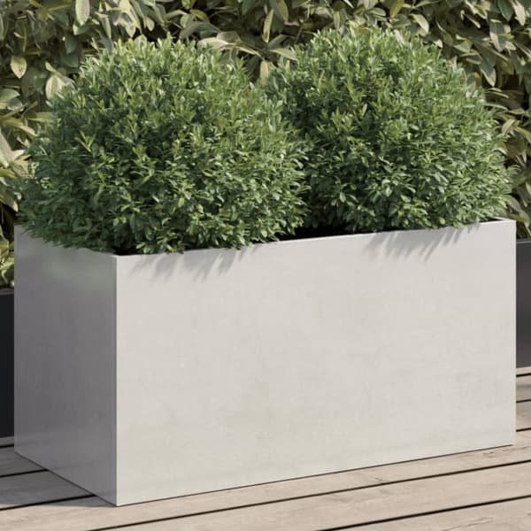 Odlingslåda silver 62x30x29 cm rostfritt stål