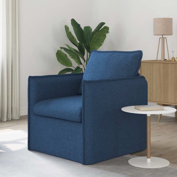 Soffa Blå 75 x 82 x 85 cm tyg