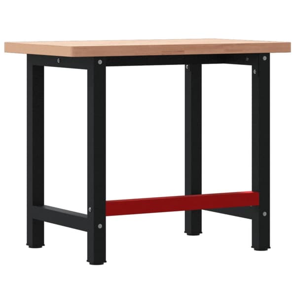 Arbetsbänk 100x60x83 cm massiv bok rektangulär