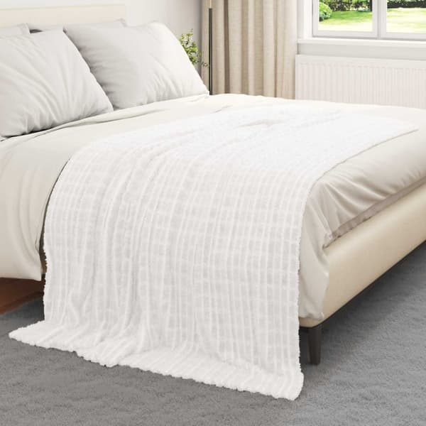 Filtar 6 pcs Vit 200 x 150 cm Fleece