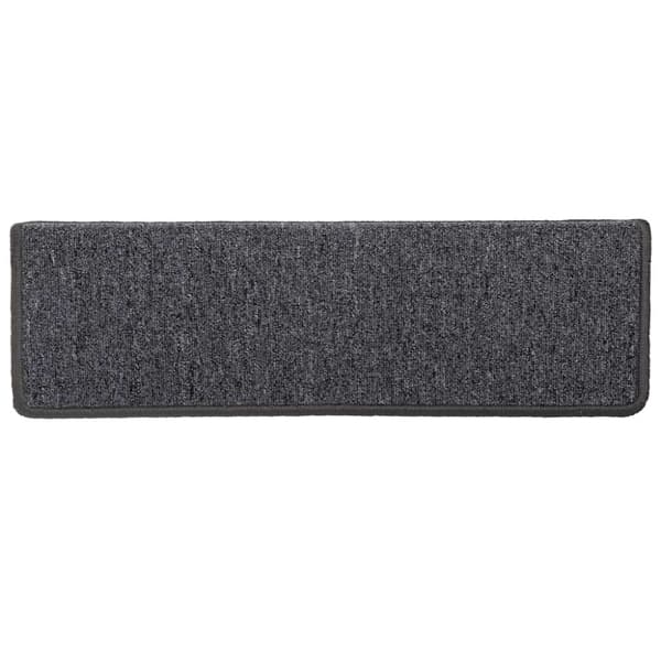 Trappmattor 30 st 65x21x4 cm mörkgrå rektangulär kant