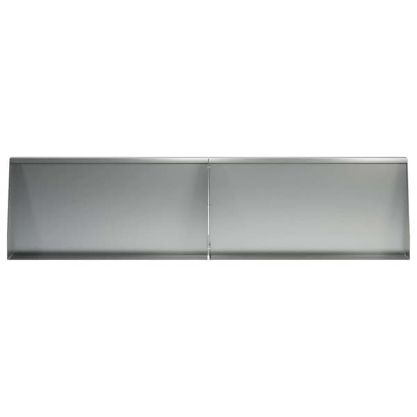 Stödvägg 4 st 80 x 12 x 40 cm Galvaniserat stål Silver