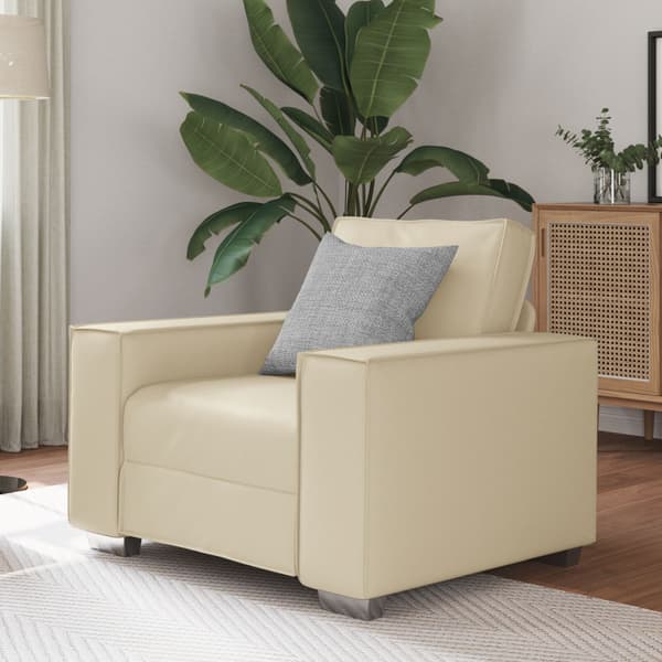 Soffstol Kräm 100 cm Konstläder
