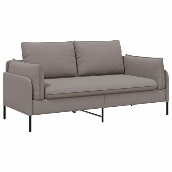 2-sits soffa Taupe 188 x 81 x 89 cm Tyg