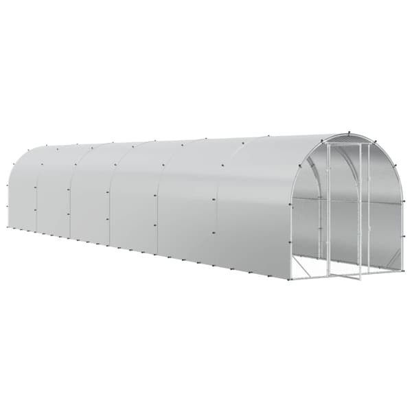 Hönsgård Silver 1200 x 200 x 200 cm Galvaniserat stål