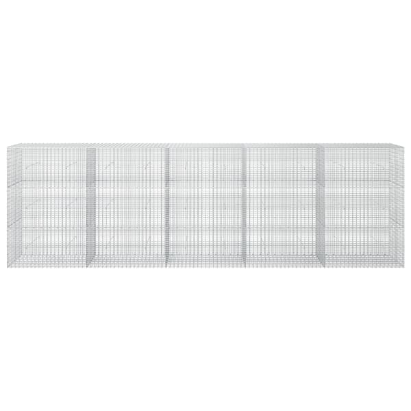Gabion med 3,5 mm tråd och 5x2,5 cm nät 500x30x150 cm