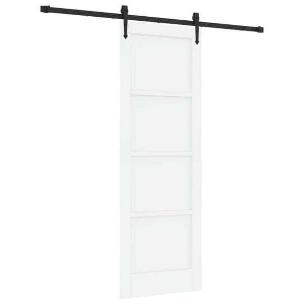 Skjutdörr ORKDAL 73,5 x 211 cm Konstruerat trä Vit och svart