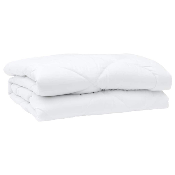 Duntäcke med kudde 3 pcs Vit Mikrofiber