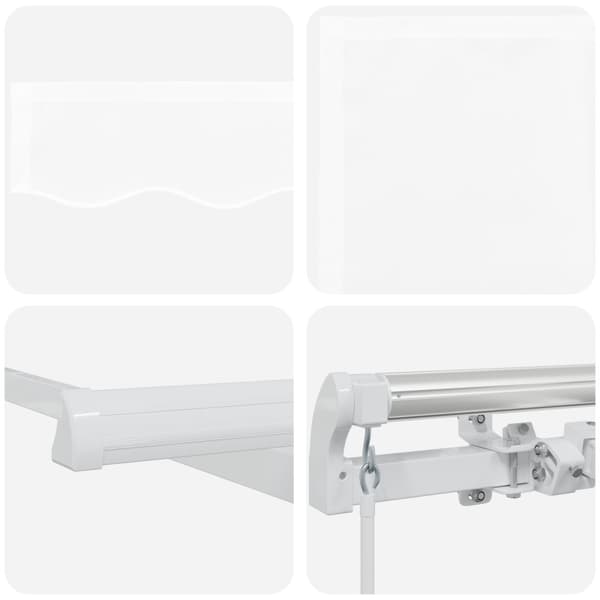 Markis Vit 400 x 350 x 165 cm Polyester och metall