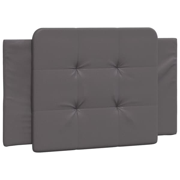 Bed Frame without Mattress "Zadar" Grey 100x200 cm Faux Leather