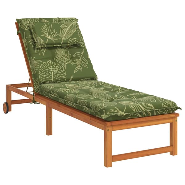 Solstol Kudde GEMERT 100% Polyester Bladdesign 190 x 50 x 9 cm