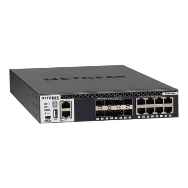 NETGEAR M4300-8X8F - switch - 16 portar - Administrerad - rackmonterbar