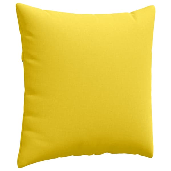 Sofakuddar 2 pcs Ljusgul 60 x 60 cm tyg