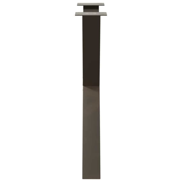 Matbordsben X-formade 3 st naturstål 70x(72-73) cm stål