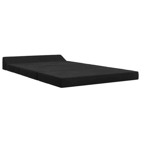 Fällbar Soffbed Svart 120 x 60 x 49 cm Tyg
