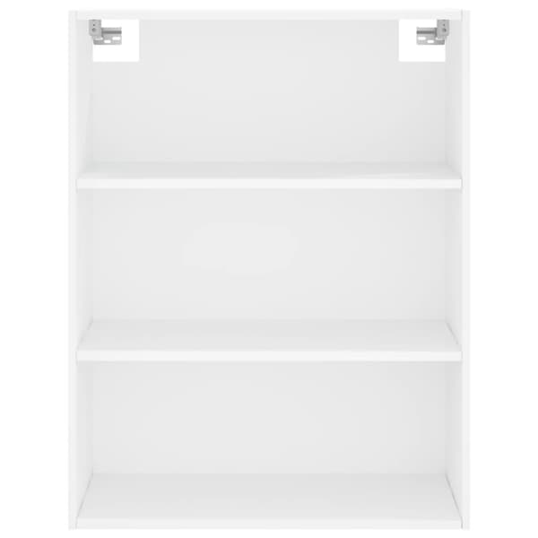 Högskåp vit 69,5x32,5x180 cm konstruerat trä