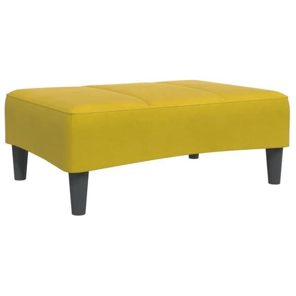 Fotpall Gul 77x55x31 cm sammet