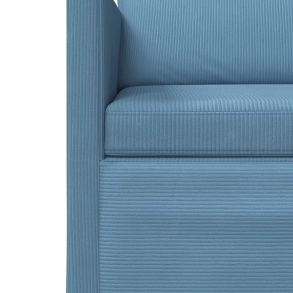 3-sitssoffa Blå 190 x 81 x 82 cm Kordread tyg