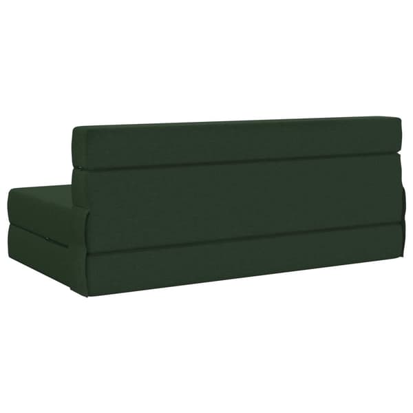 Fällsoffa säng Mörkgrön 203 x 152 x 15 cm tyg
