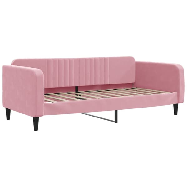 Dagbädd rosa 90x200 cm sammet