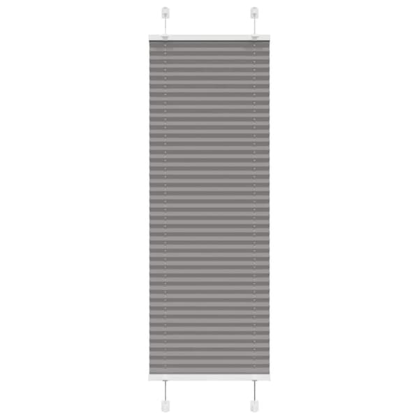 Plisserad persienn antracit 45x100cm tyg bredd 44,4cm polyester
