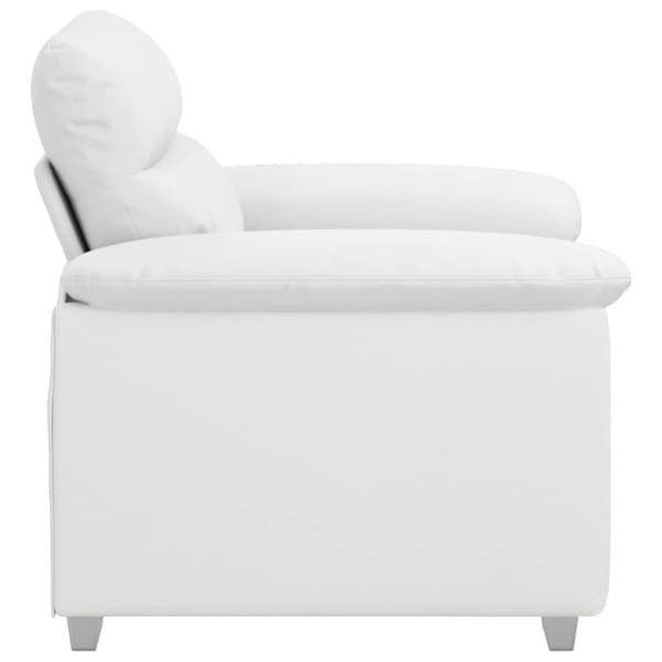 Soffa vit 100x81x84 cm konstläder