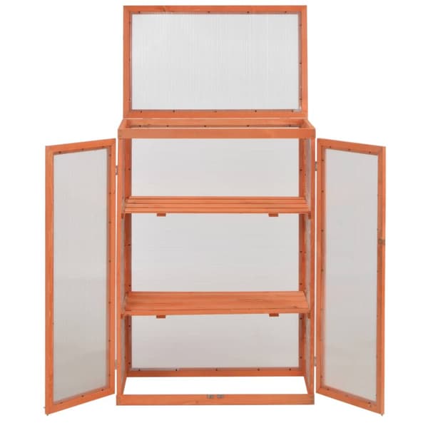 Växthus trä 75x47x109 cm