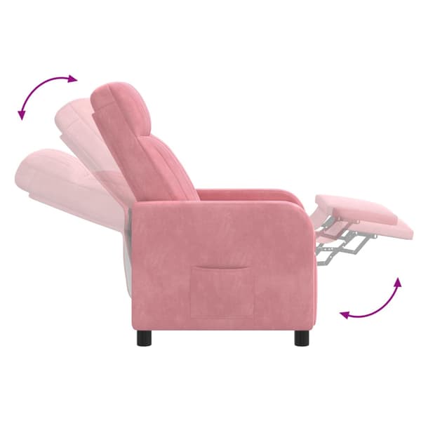 Massagefåtölj Rosa Sammet (V)