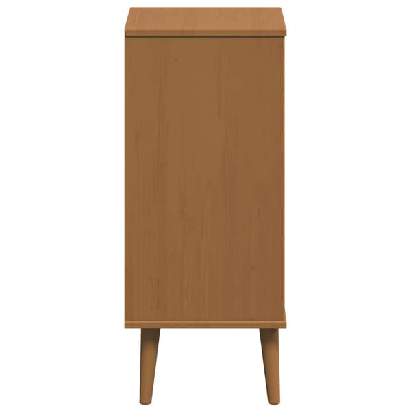 Kommode MOLDE Karamell 40 x 35 x 82 cm Massiv furu