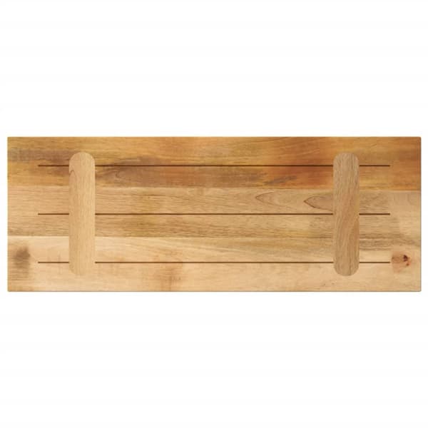 Bordsskiva 80x20x2,5 cm rektangulär massivt grovt mangoträ
