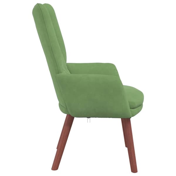 fåtölj Ljusgrön 63 x 67 x 94 cm Sammet