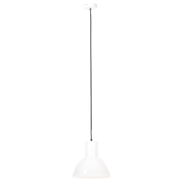 Hänglampa 25 W vit rund 28,5 cm E27