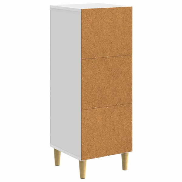 Sideboard Vit högglans 33 x 34,5 x 90 cm Konstruerat trä