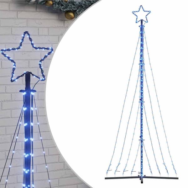 LED julgran 447 LED blå 250 cm