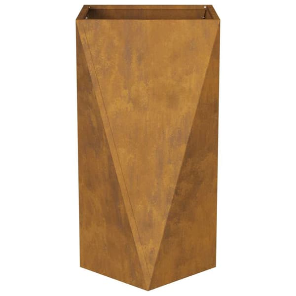 Planteringskärl 2 pcs Rostig 40 x 40 x 75 cm