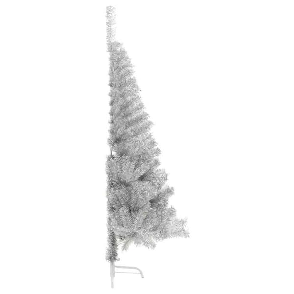Konstgjord Förbelyst Julgran Silver 180 cm PET